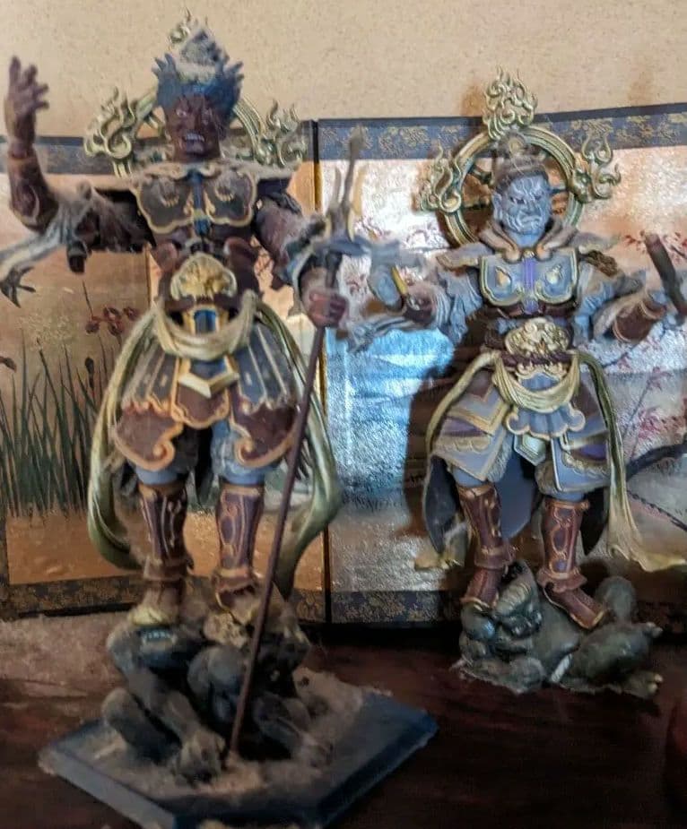 タケヤ師可動仏像・持国天、増長天、広目天、多聞天四天王像フィギュア 4体セット