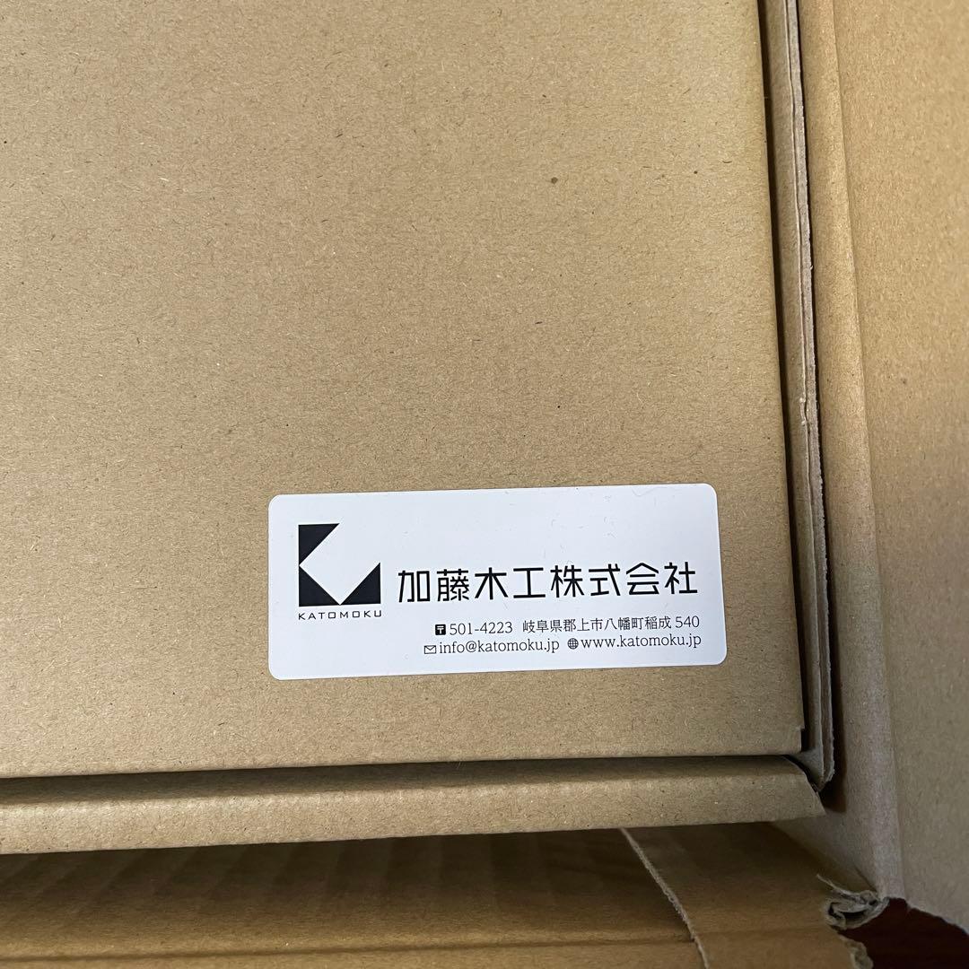 【未使用】KATOMOKU カトモク 電波時計 ウォールナット km-73RC