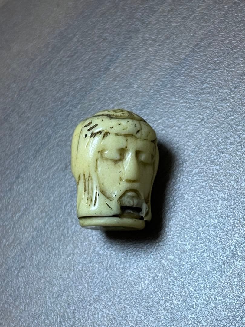 アンティーク メメント・モリ キリスト スケルトン ロザリービーズ 骨 レア