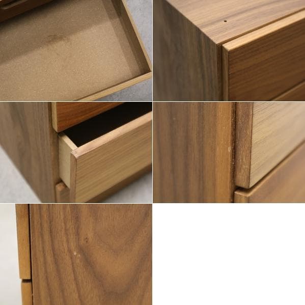 2個セット MUJI 無印良品 スタッキングチェスト 4杯 ウォールナット