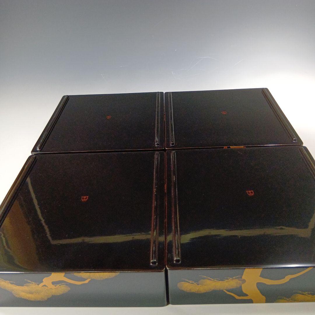 値下げ！輪島塗　松竹梅蒔絵小重箱　共箱