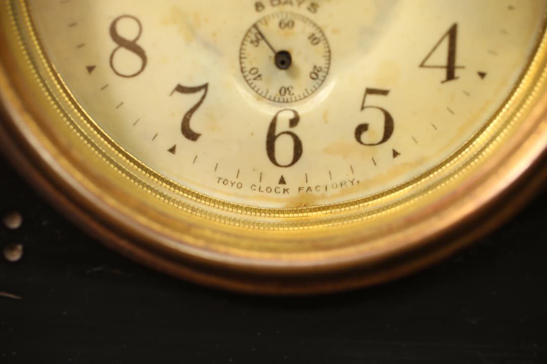 即購入可】TOYO CLOCK FACTORY／置時計／アンティーク骨董古美術