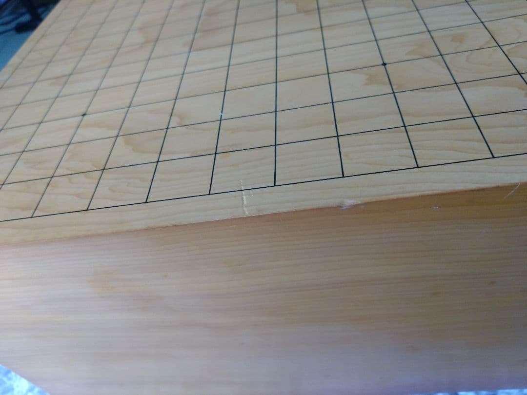 値下げ【囲碁】国産本榧　囲碁盤6.2寸　足つき