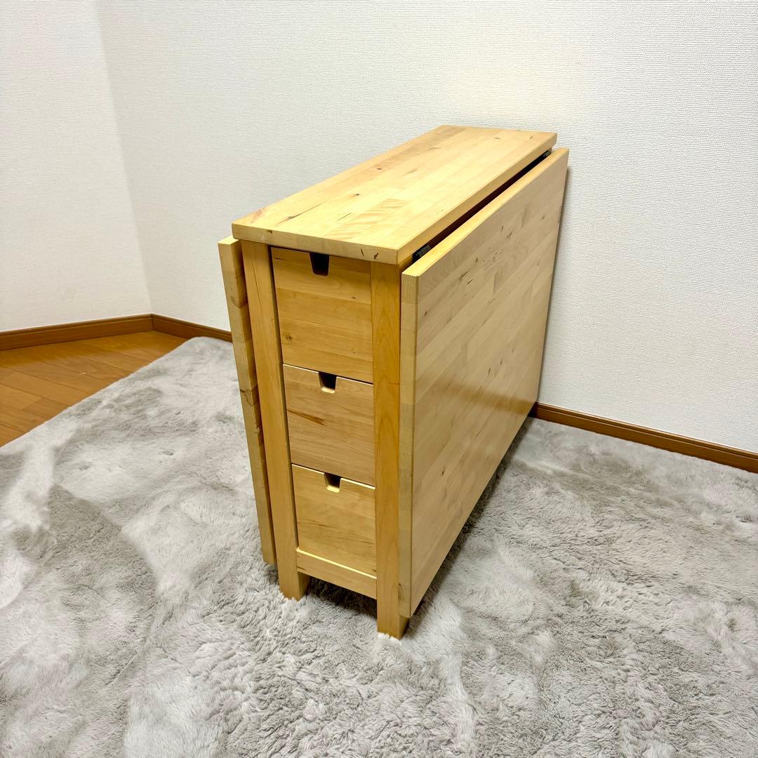 【廃盤ナチュラルカラー】IKEA NORDEN ノールデン ゲートレックテーブル