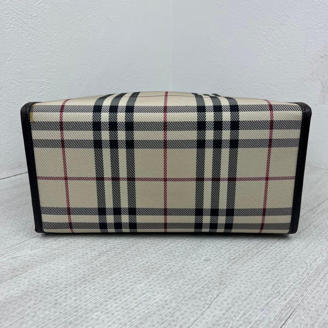 美品✨ Burberry バーバリー ハンドバッグ ノバチェック レザー