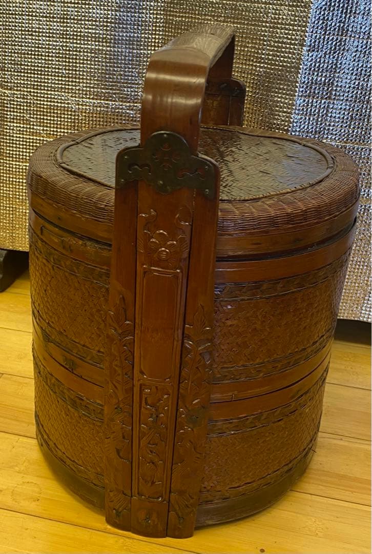 李朝中国韓国デザイン アンティーク 古美術 ヴィンテージ 骨董 カゴ 籠