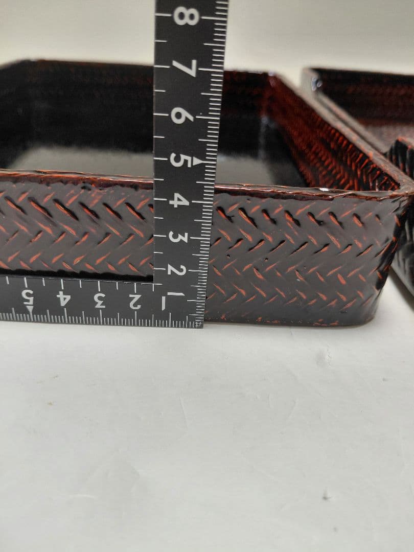 籃胎漆器　井上籃製　文箱　小物入　福岡県特産