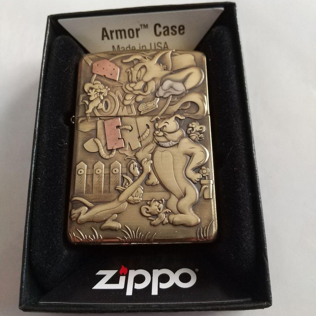 ZIPPO ライター トム・アンド・ジェリー アーマー 浮き彫り 送料無料