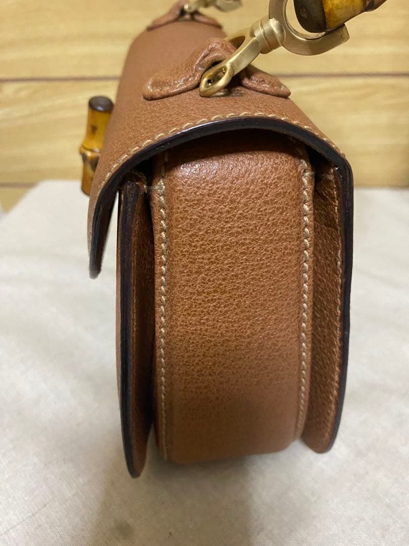 グッチ GUCCI バンブー 2WAYショルダーバッグ スモール レザー
