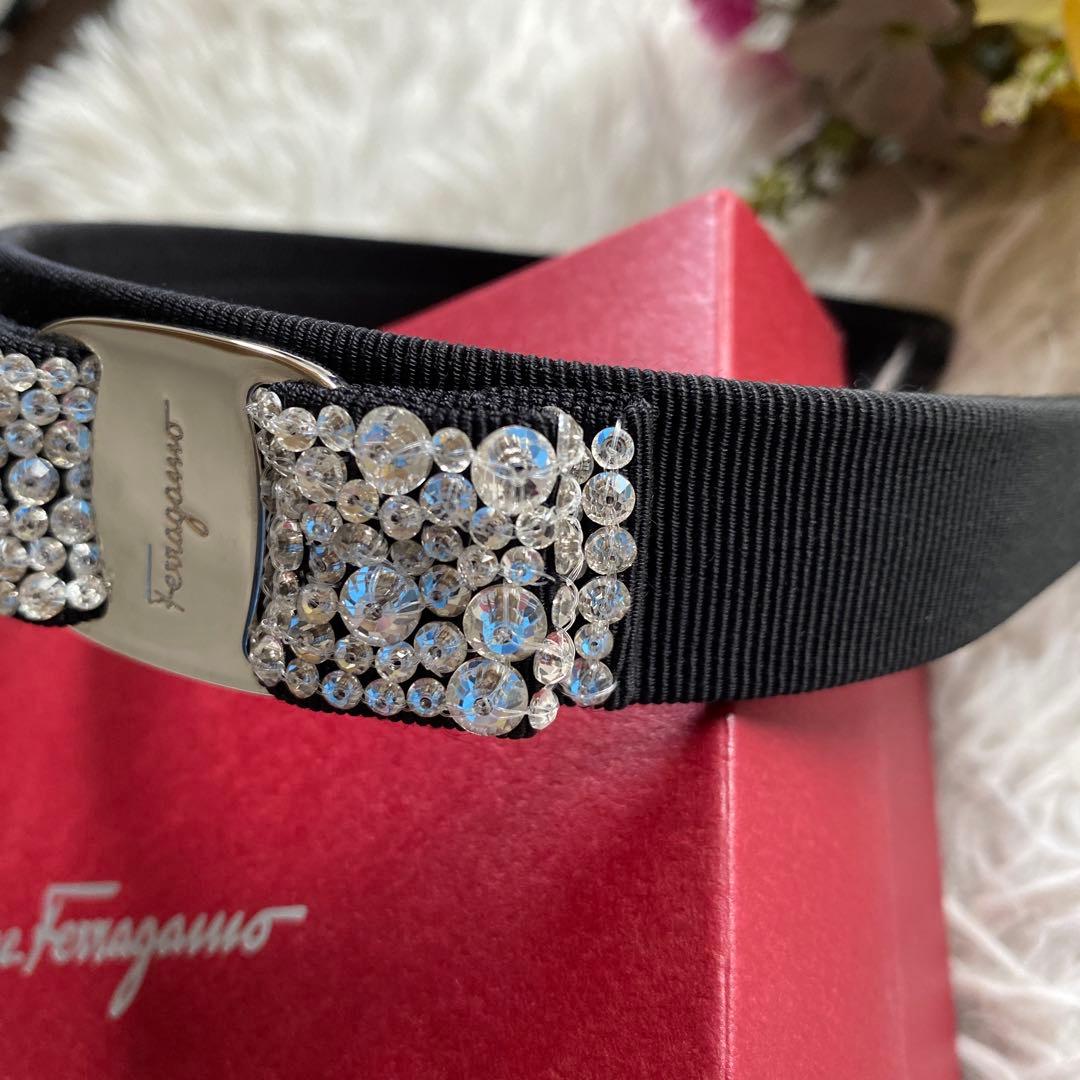 フェラガモ Salvatore Ferragamo カチューシャ ヴァラ・リボン