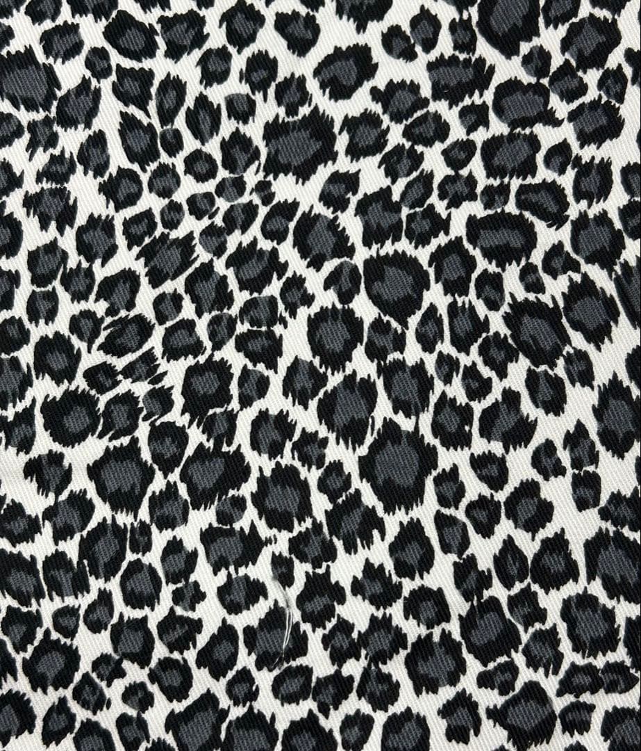 白黒 ヒョウ柄 生地 カットクロス 3枚 はぎれ レオパード柄 豹柄