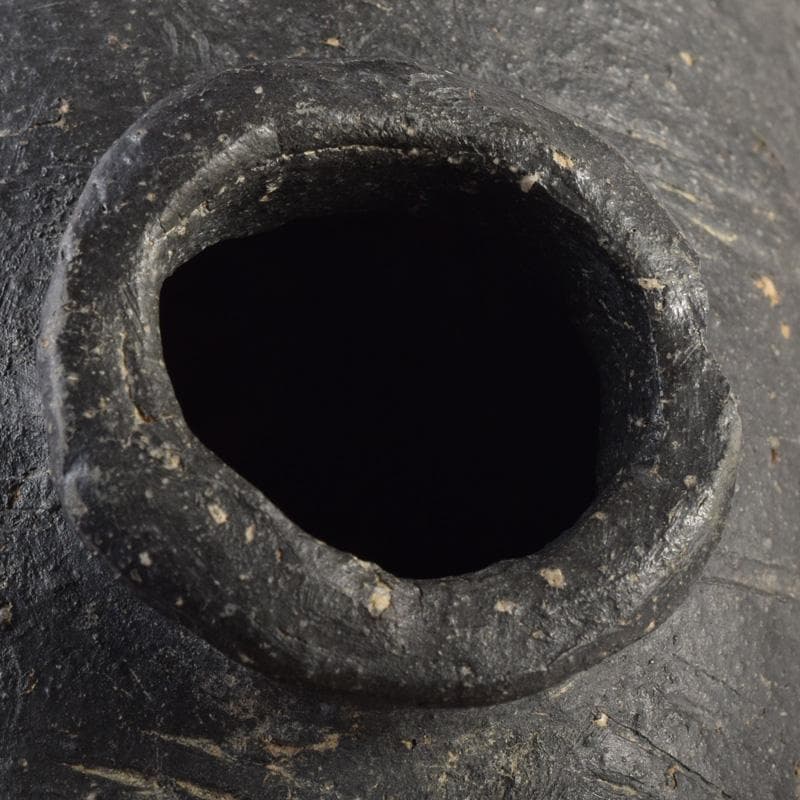 朝鮮美術　須恵器　新羅土器　新羅無細土　壷　時代箱付　C　8040A