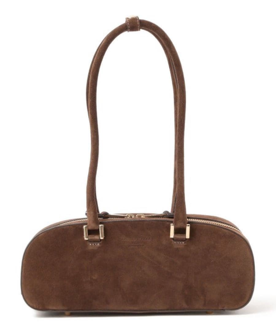 専用 別注CHRISTIAN VILLA スエードスクエア ロングハンドルバッグ