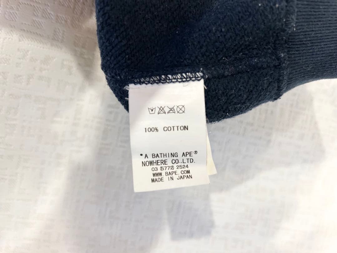 A BATHING APE ネイビーパーカー M