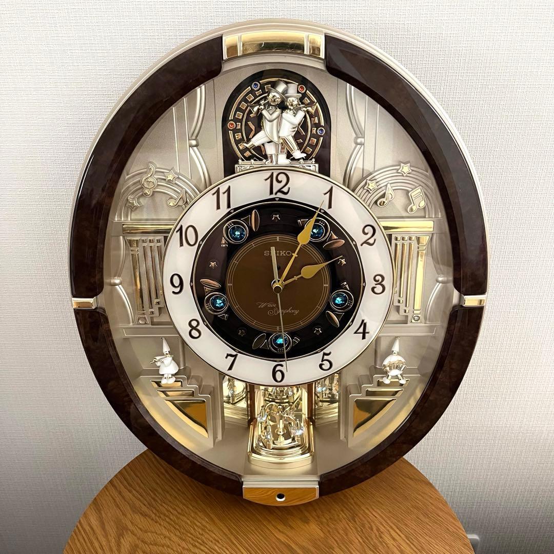 SEIKO メロディ壁掛け時計30曲　からくり時計　動作確認済み　電波時計