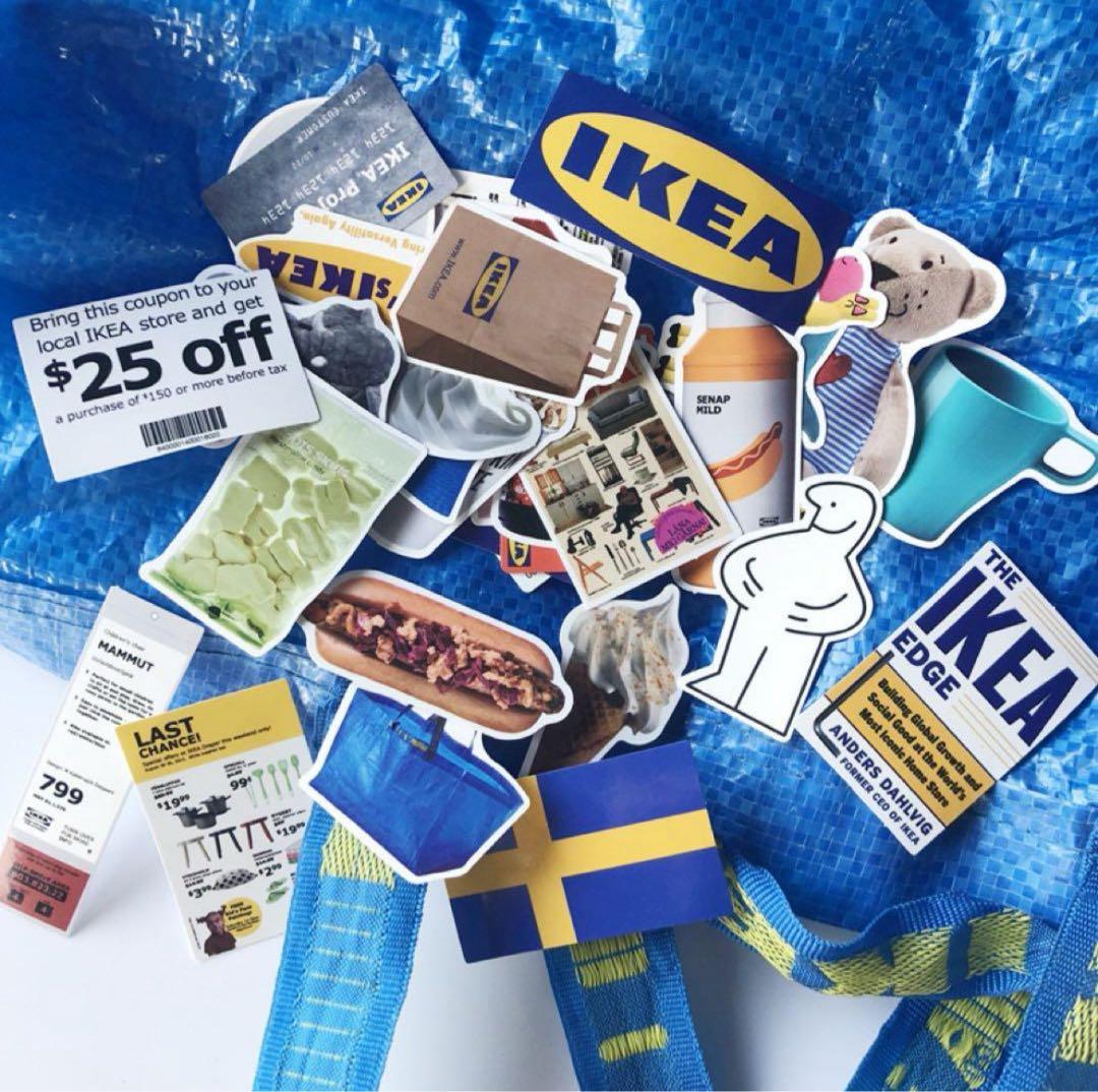 IKEA イケア ステッカー 大容量 可愛いシール シールパック - メルカリ