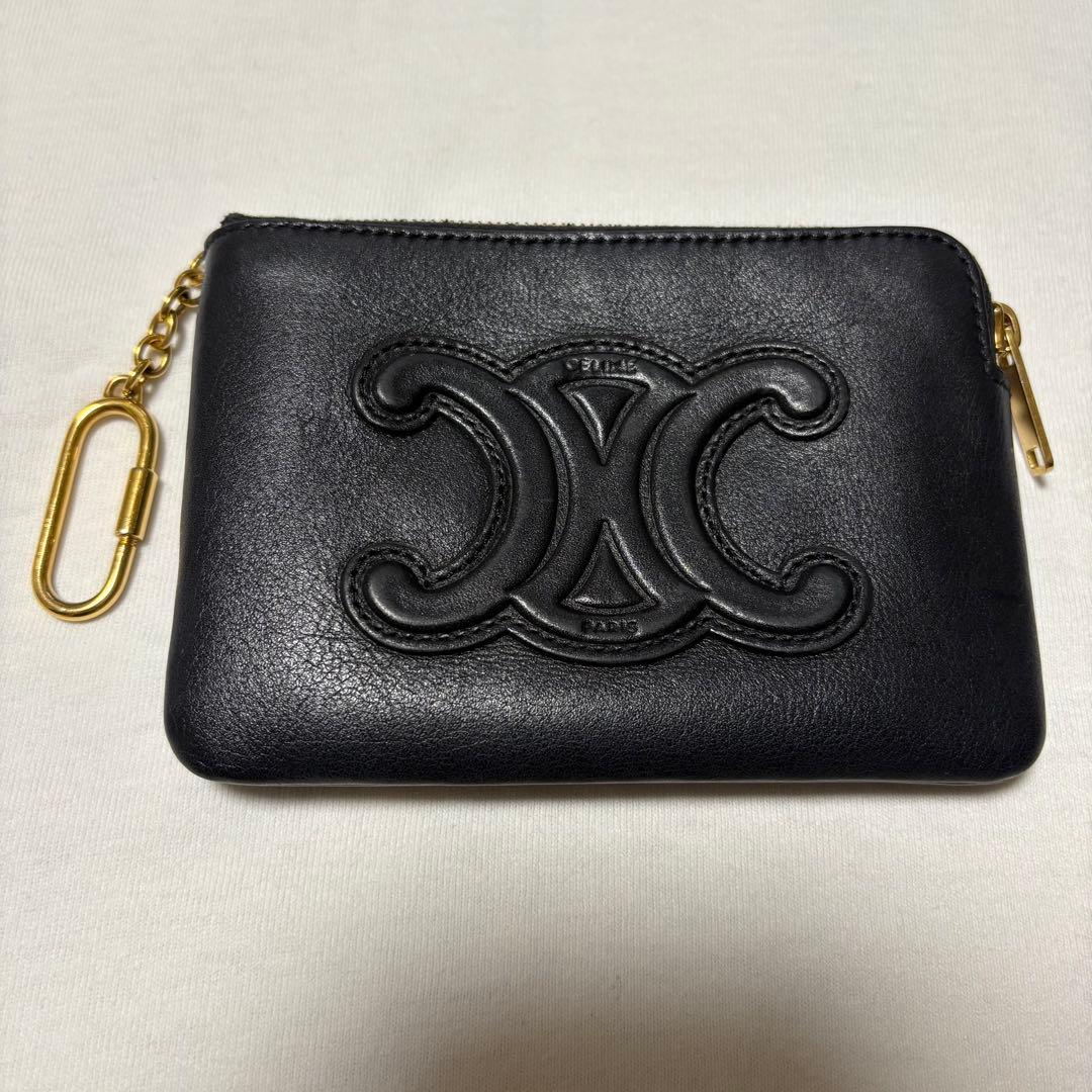 【美品】CELINセリーヌ　ケース　キーリング付き　トリオンフ