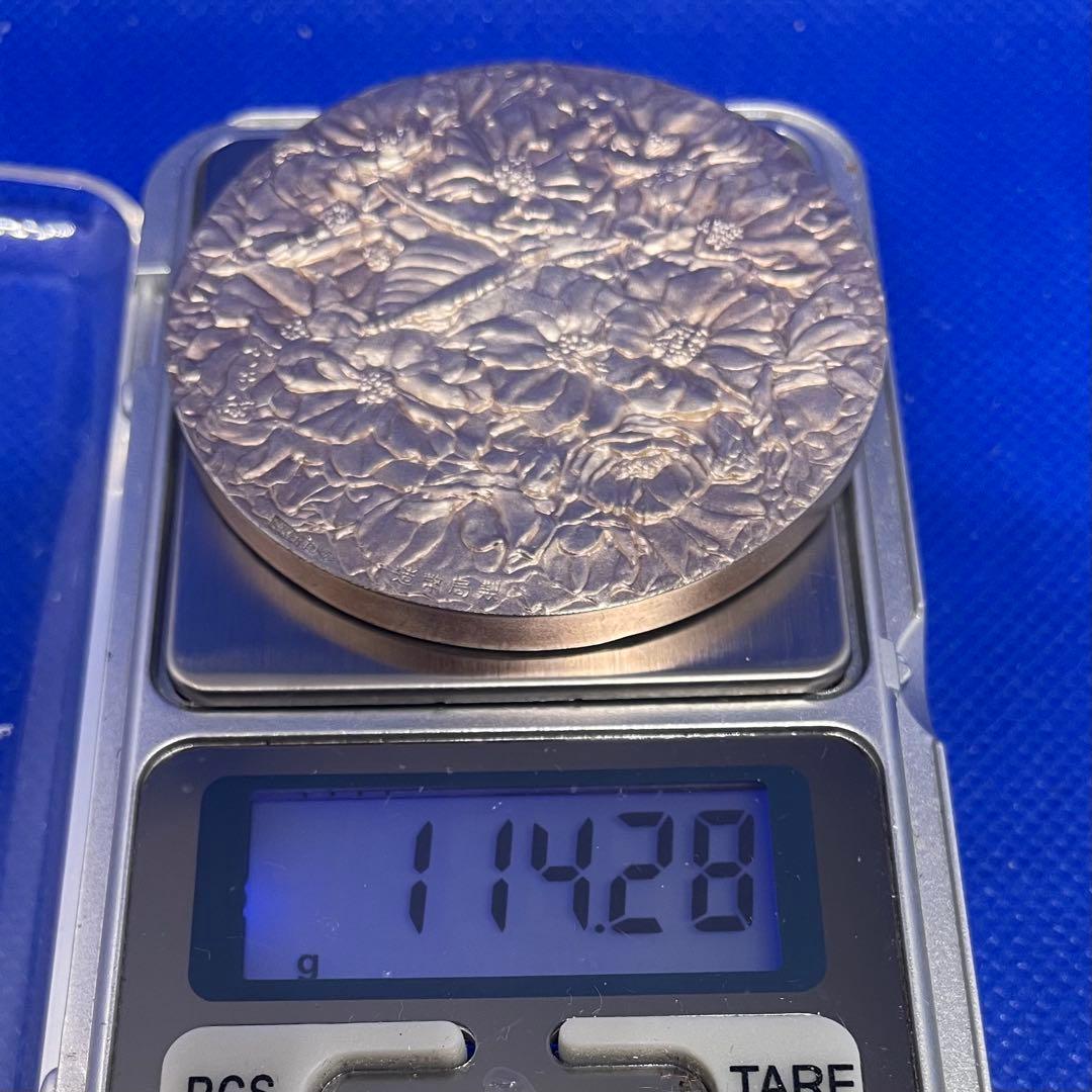 純銀114.28g★昭和63年　桜の通り抜け記念 純銀メダル ★造幣局