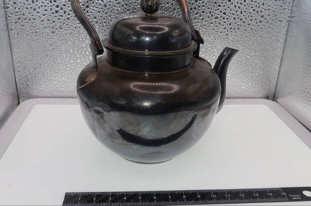 【純銀製】銀瓶 やかん 急須 湯沸かし 煎茶道具 茶道具 金属工芸 約214g