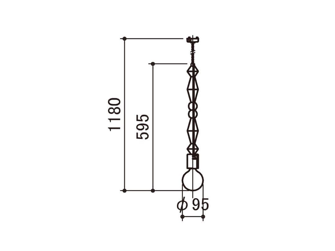 いけちゃんさん専用 APROZ TORLEペンダントライト ブラウン 1本