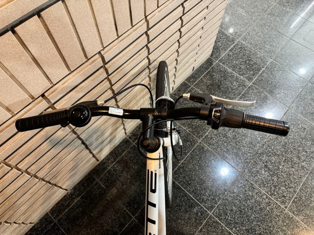 即乗りOK】街乗り自転車 ホワイト 状態良好 通勤・通学 ロードバイク