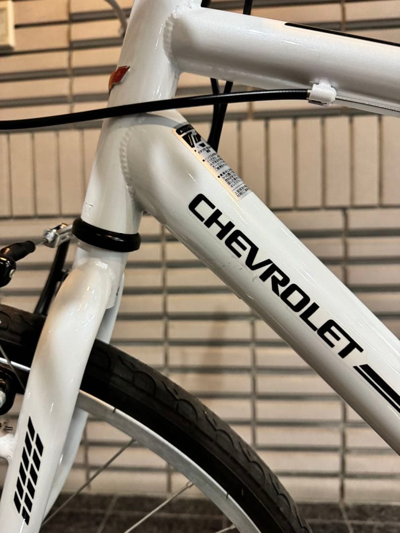 即乗りOK】街乗り自転車 ホワイト 状態良好 通勤・通学 ロードバイク