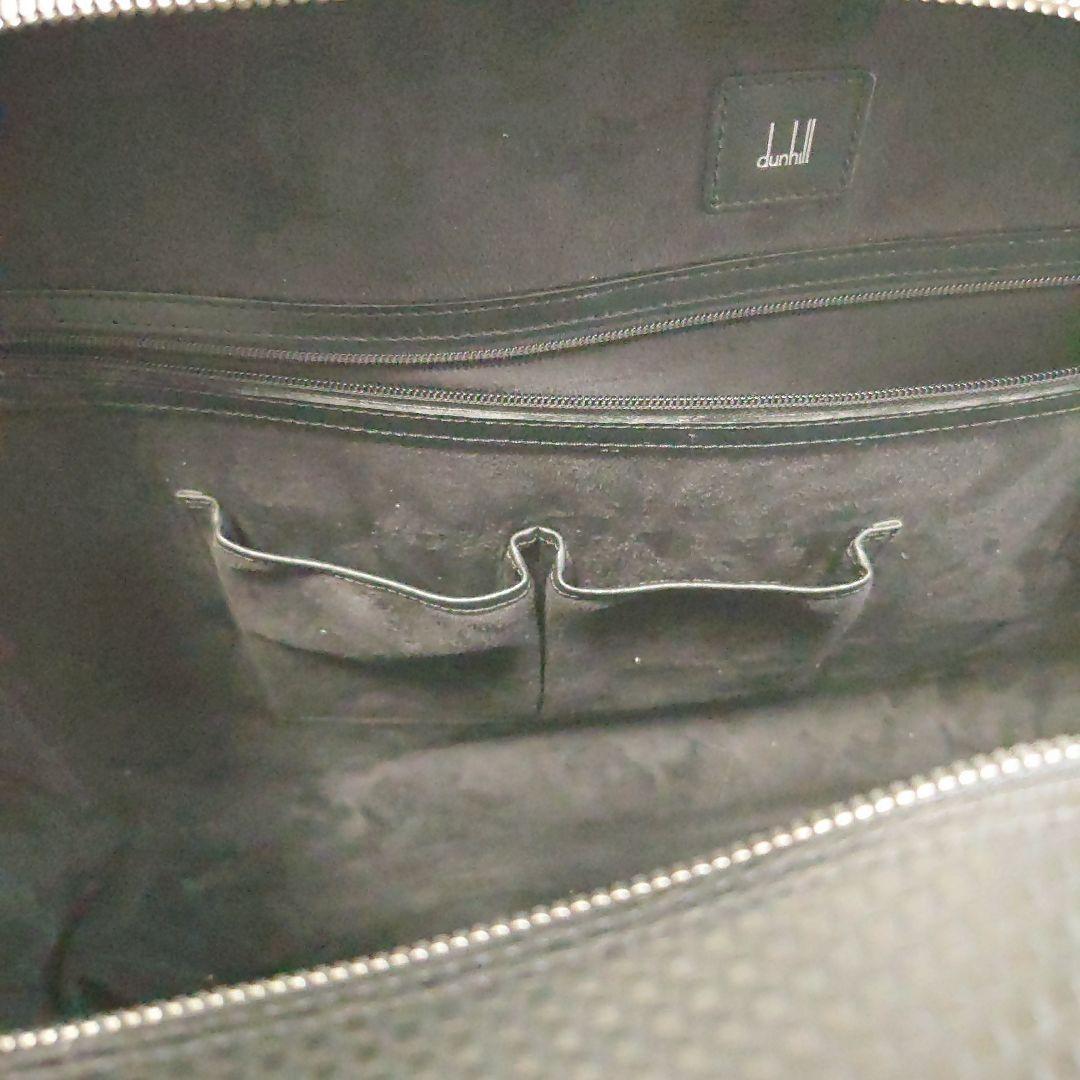 【希少】ダンヒルビ ジネスバッグ マイクロディーエイト レザー dロゴ ブラック