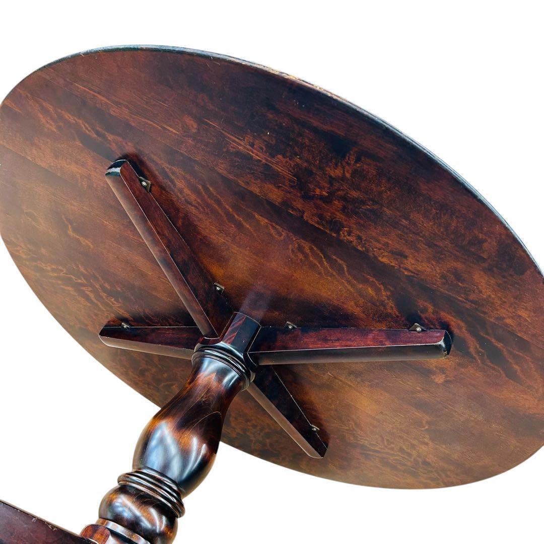 【超希少】【送料無料】北海道民芸家具 特大円形ダイニングテーブル 6人がけ 円卓