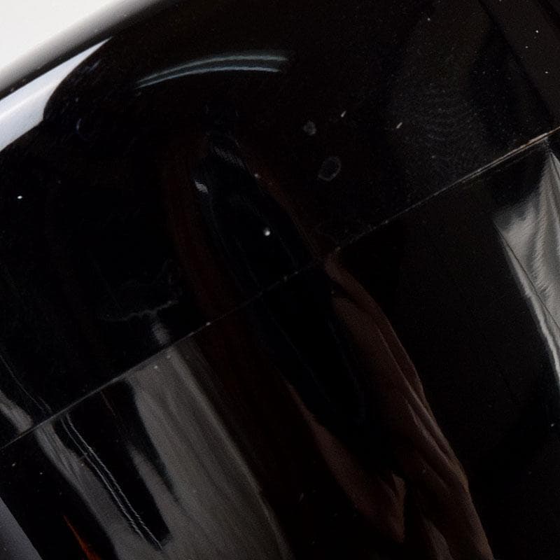 茶道具　黒漆　八幡宗豊造　黒中棗　書付　共箱　V　6911