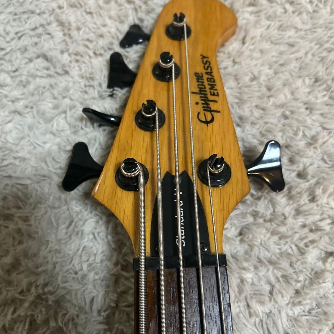 Epiphone Embassy 5弦エレキベース ナチュラル Epiphone Embassy Bass