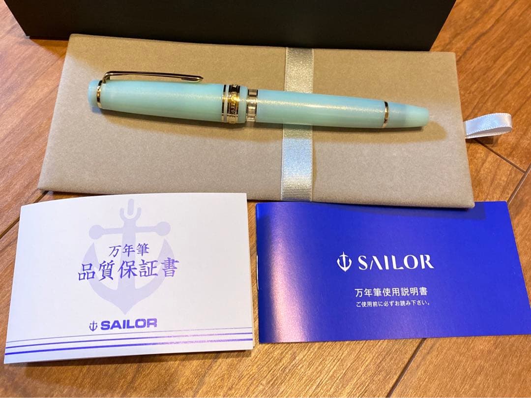 新品 字幅F ペントノート オリジナル 万年筆 しのぶの翠色。の通販はau