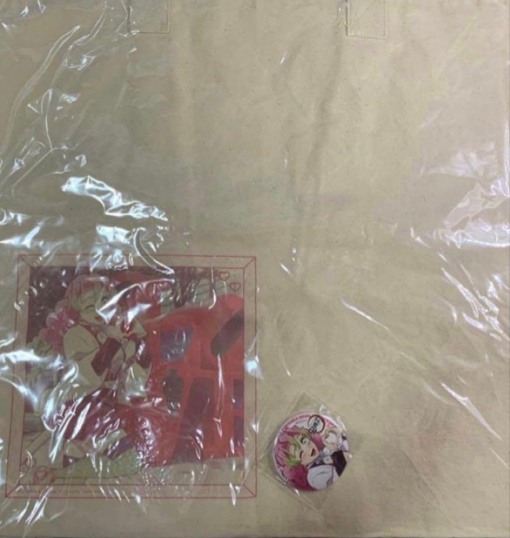 鬼滅の刃 ufotable ヒロマ トートバッグ 缶バッジ付き 甘露寺蜜璃