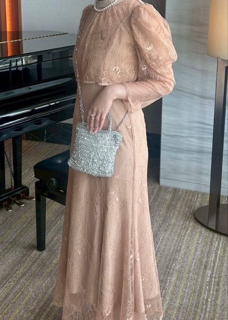 kana 3way レースボレロセット フレア パーティードレス