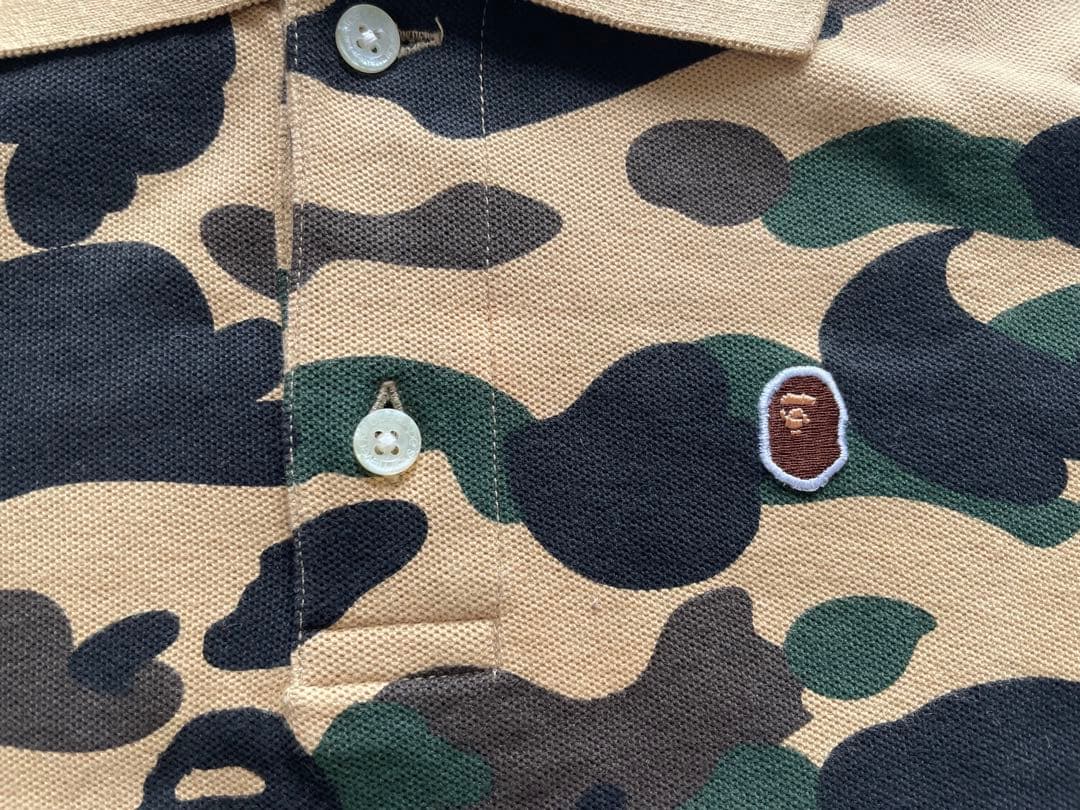 A Bathing Ape Bape カモフラージュ ポロシャツ エイプ