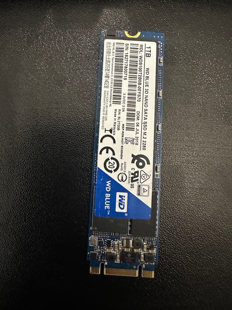 内蔵型SSD WD Blue SN570 1TB M.2 2280 SSD Amazon | Western Digital ウエスタンデジタル 内蔵SSD 1TB WD Blue