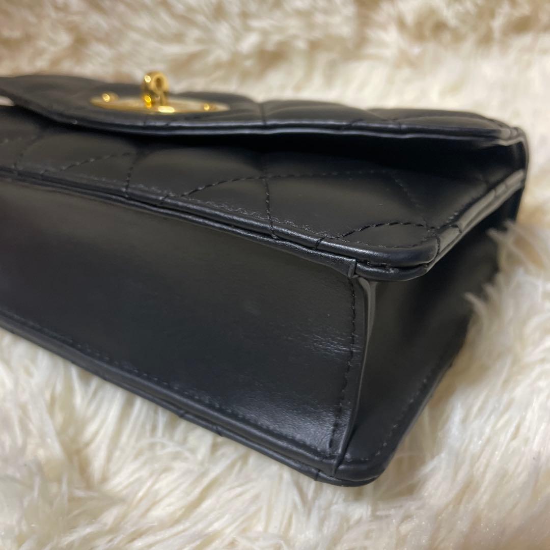 Mulberry スモールダーリー チェーン　レザー　キルティングバッグ　黒