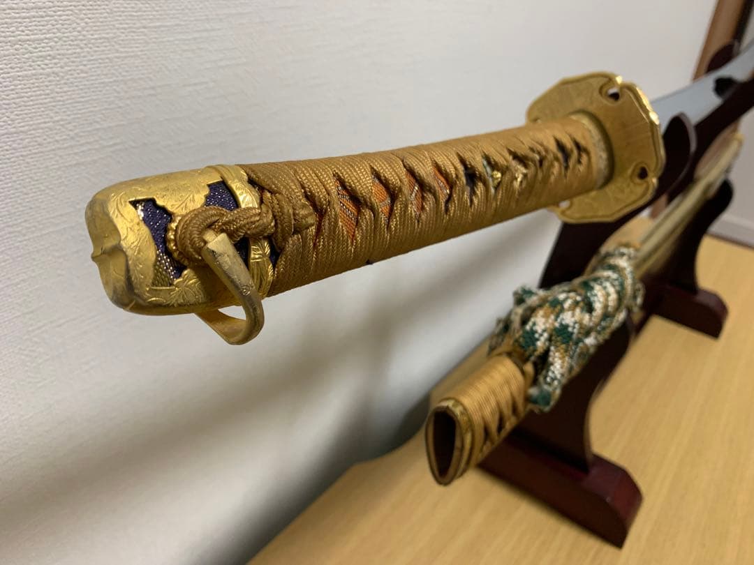 【特選模造刀/金彩黄金拵】日本刀 太刀 とんでもなく美しい拵 儀礼 儀式 威光