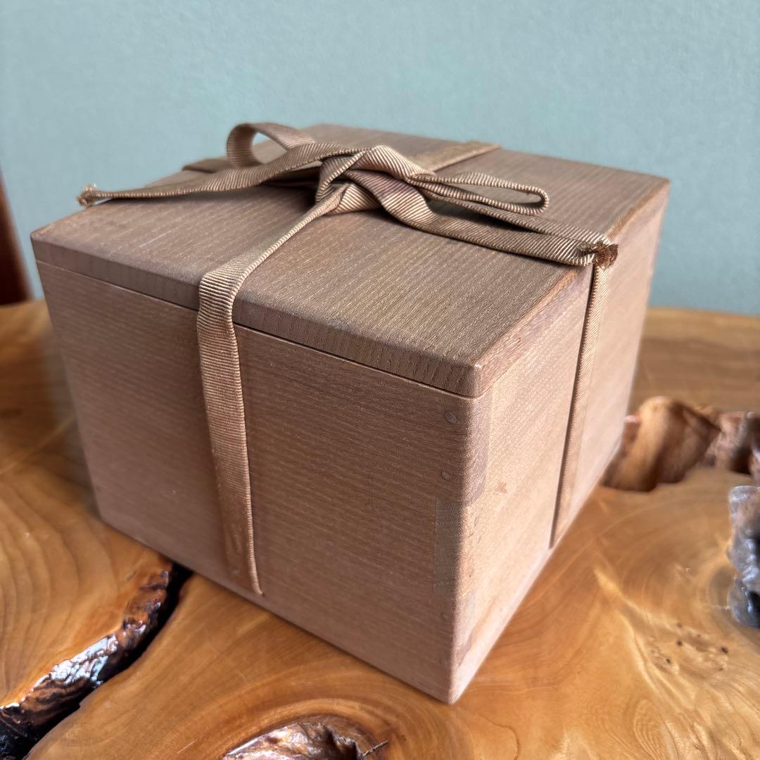 吉岡大眉作 萩焼 抹茶碗 茶道具 共箱