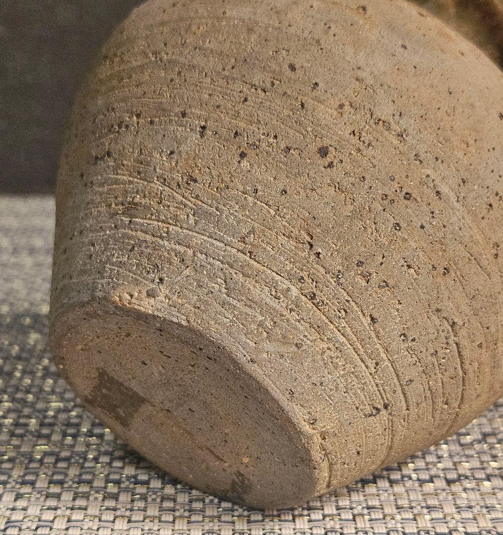 名品❗古代陶器　自然釉灰釉　新羅　 新羅土器　花入　徳利　 茶道具酒器