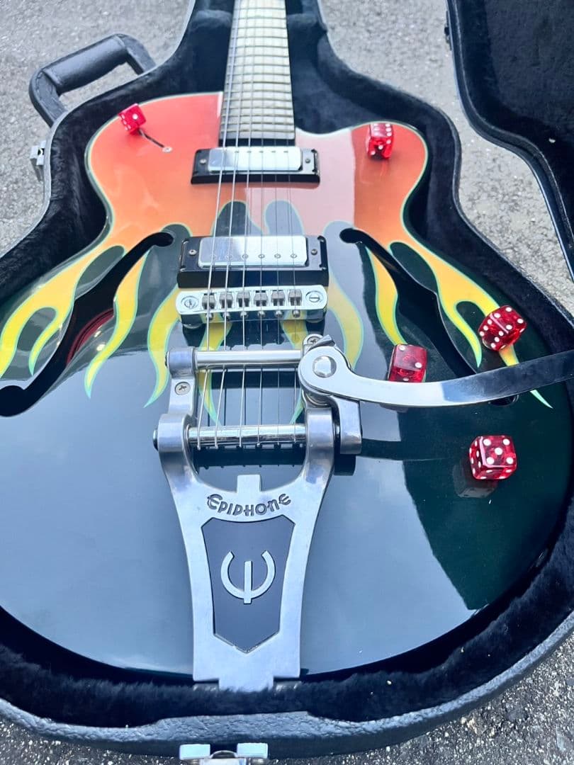 美品 Epiphone Flamekat エレキギター ケース付 希少