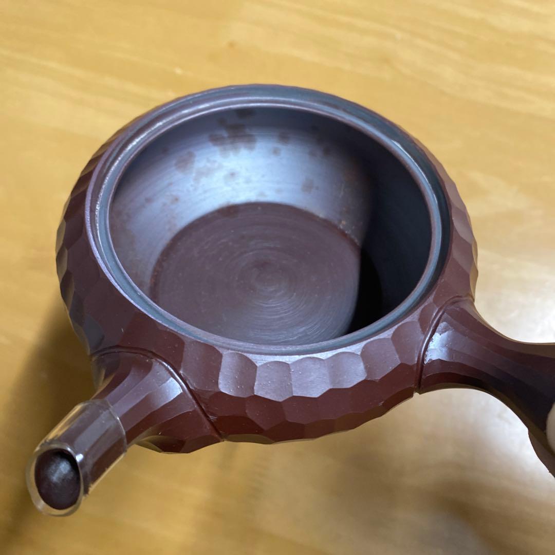 万古焼 手作急須 三代伊呂久作 希少品 ダイヤモンドカット - メルカリ