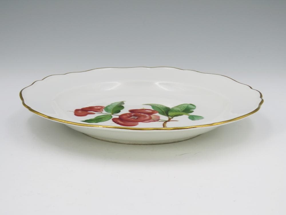 ☆希少☆マイセン　果実・フルーツ絵皿「レンブ」21.5cm　ボタン剣１級品