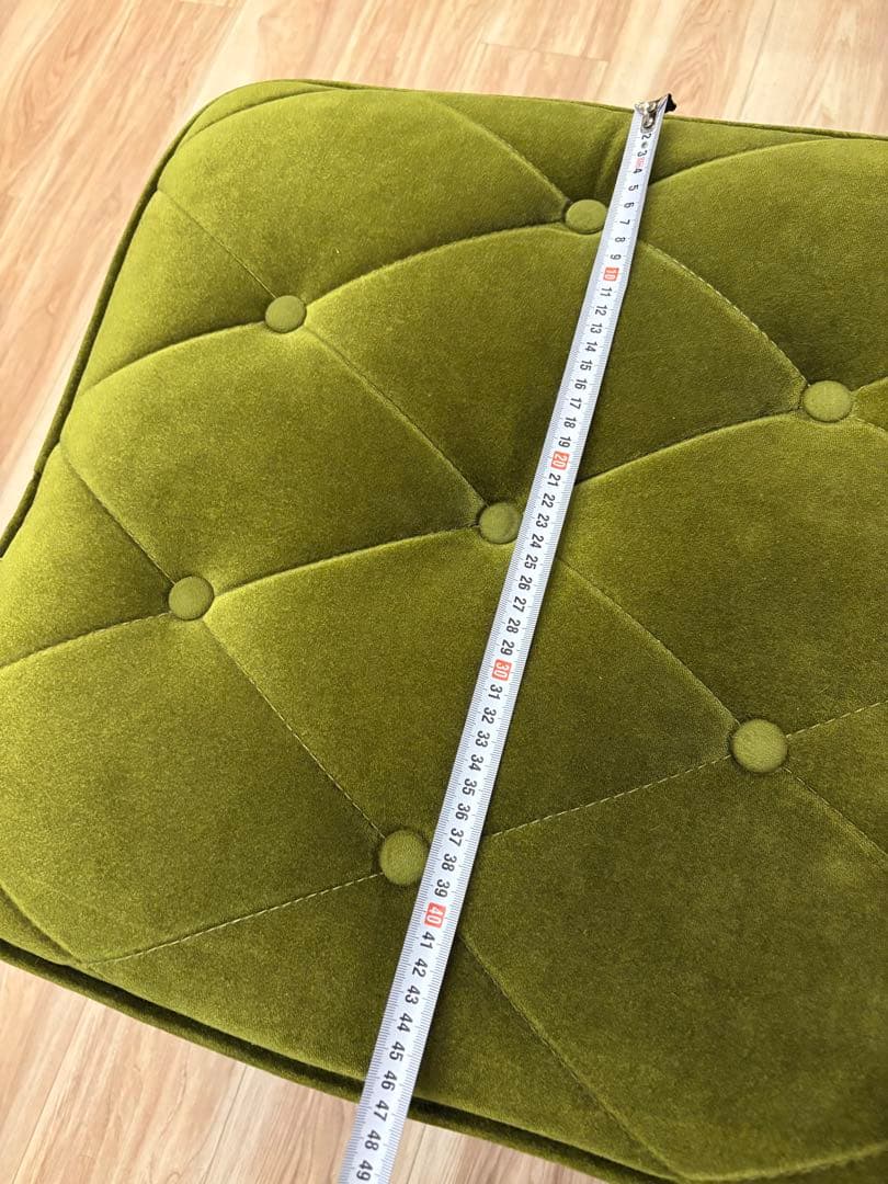 グリーン ベルベット ソファ