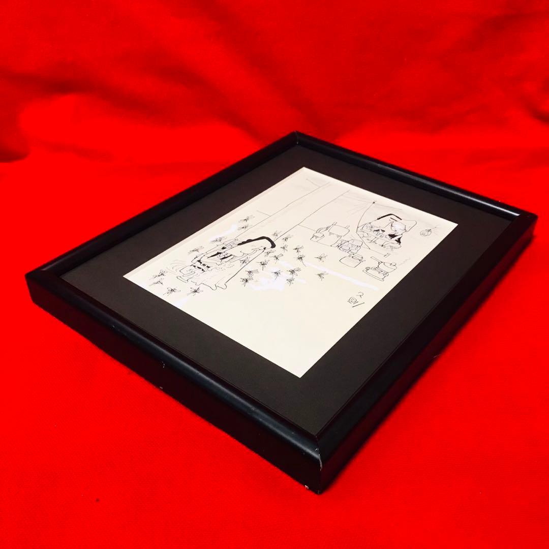 ♦︎直筆原画♦︎岩本久則♦︎ガロ♦︎漫画家♦︎昭和レトロ♦︎イラスト♦︎額装品♦︎