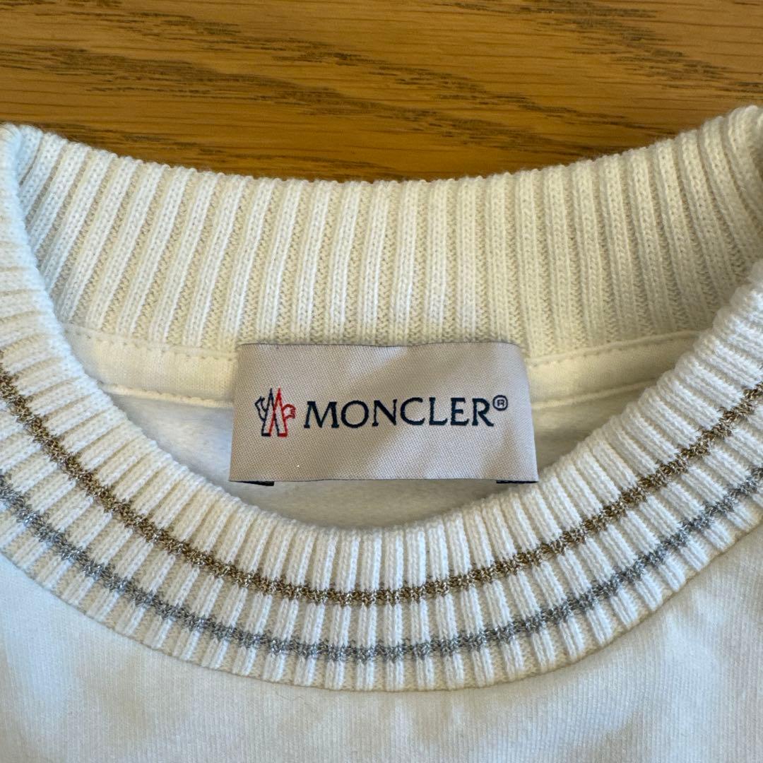MONCLER ホワイト トレーナー