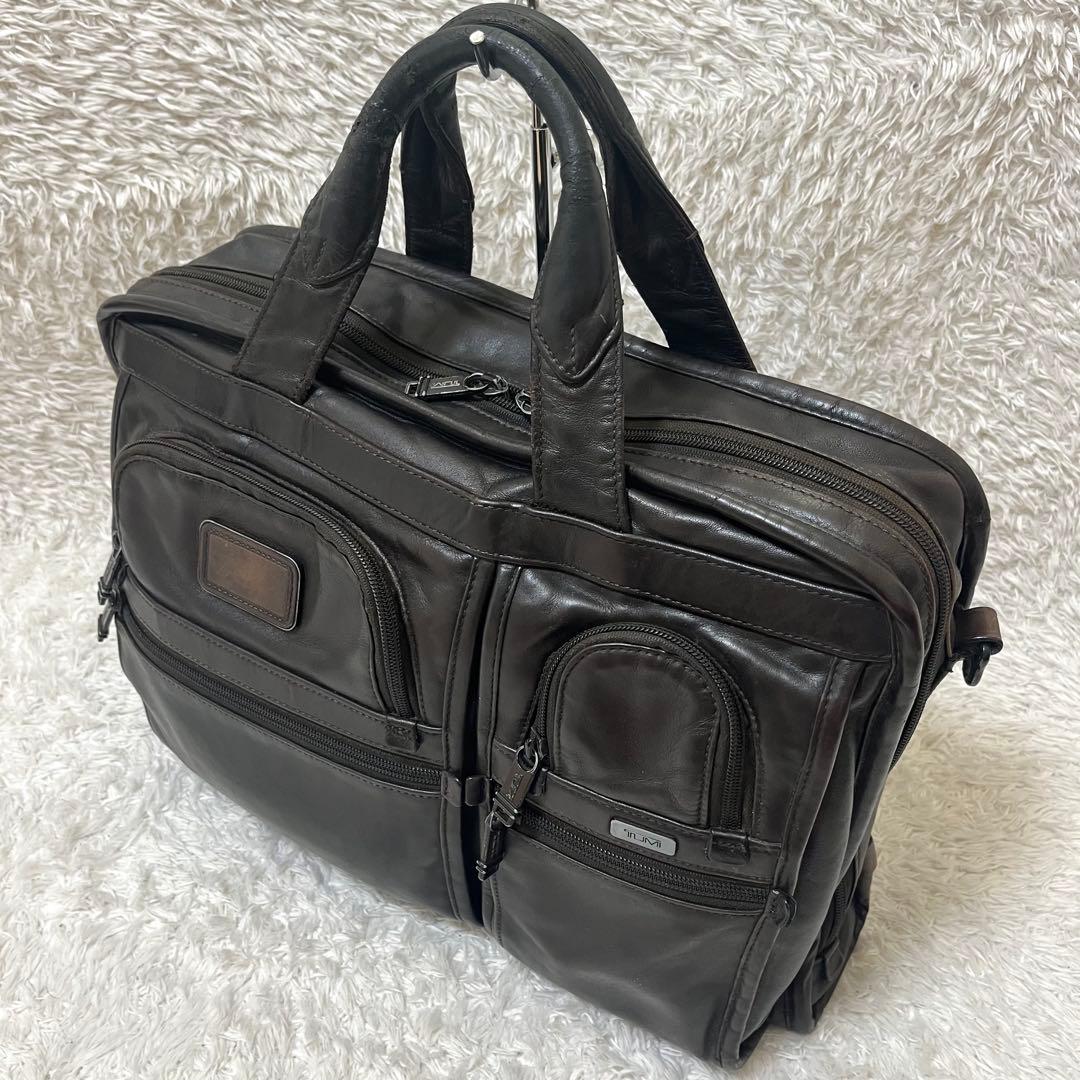 ✨希少✨TUMI 2way ビジネスバッグ オールレザー A4可 茶