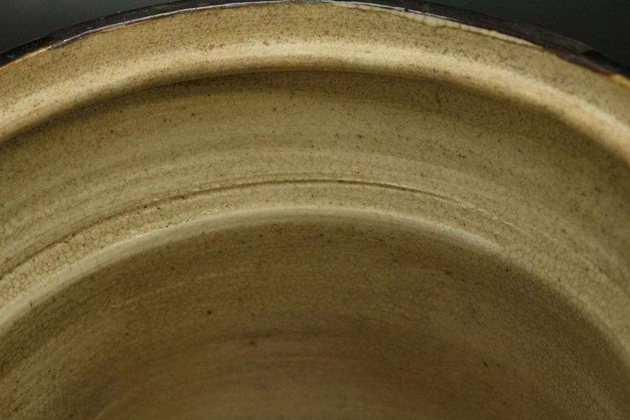 茶道具 織部 水指 在印 美品(BB477)