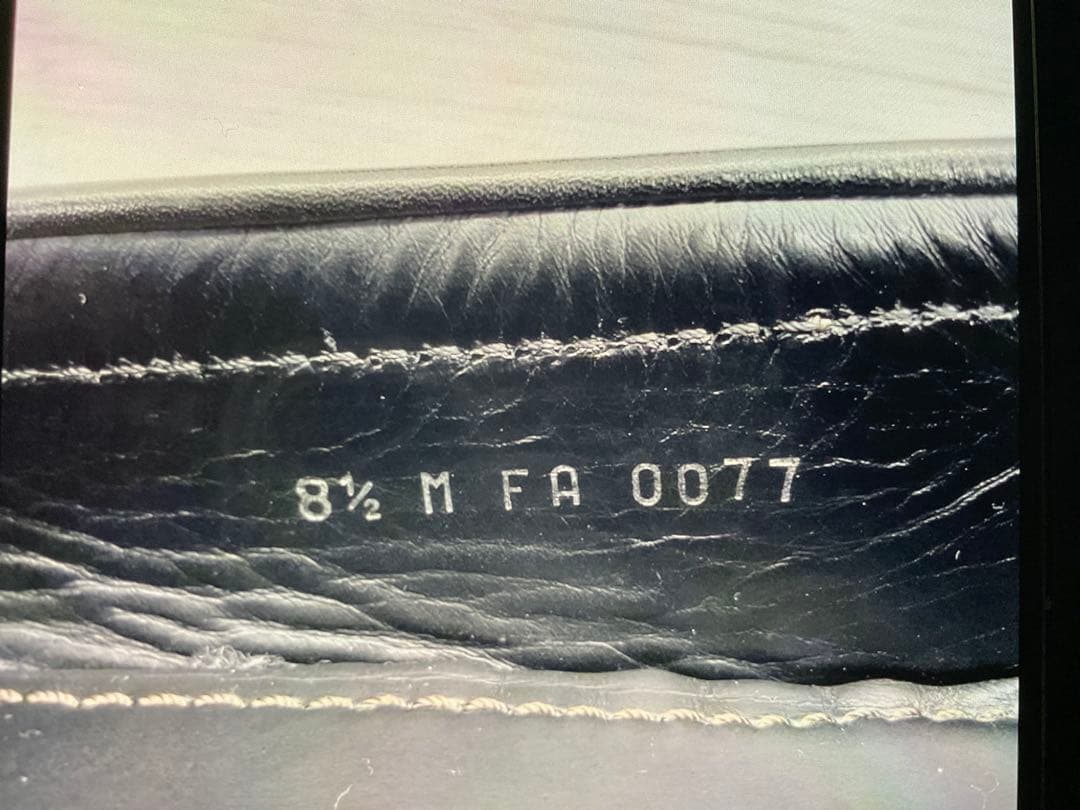 ルイヴィトン モンテカルロ ドライビングシューズ ロゴ シルバー金具 26.5