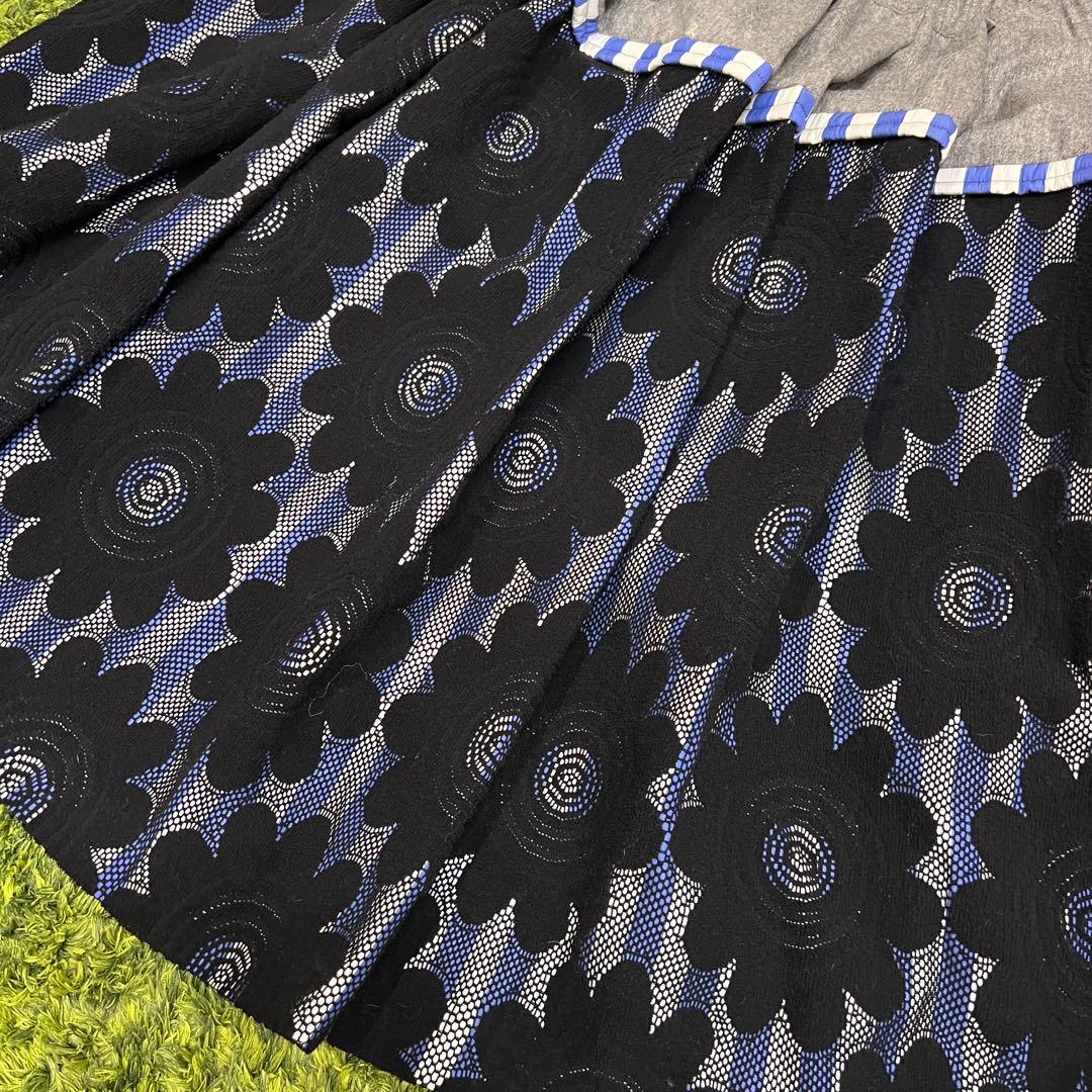 希少 コムデギャルソン コムコム フラワーレース ボンディング切替スカート