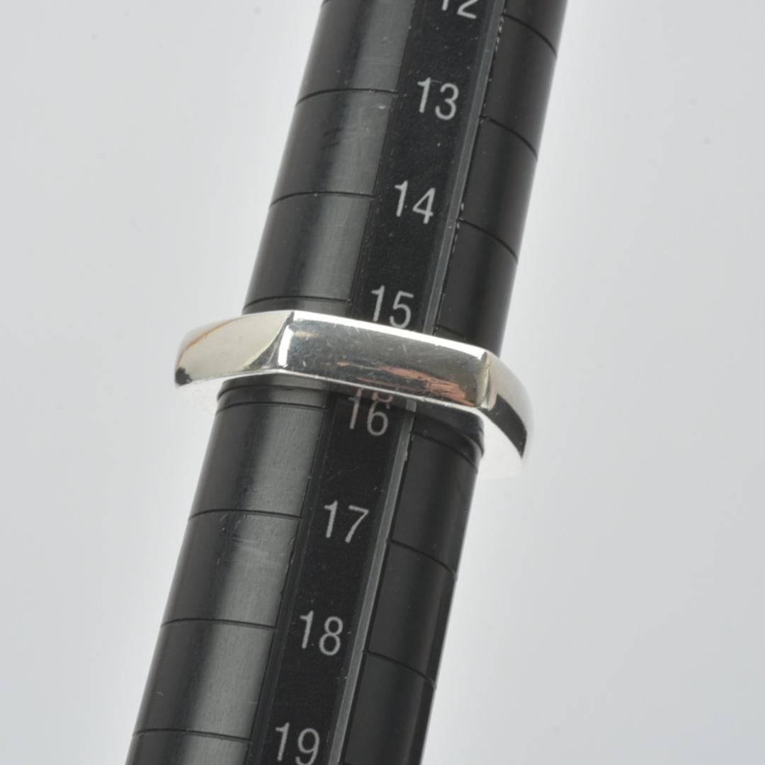 磨き済/美品 GUCCI リング 15号/17.6mm SV 925 ヘキサゴン